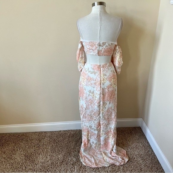 New! Rumer isola floral crop top and midi skirt set 13447 - Picture 8 of 16